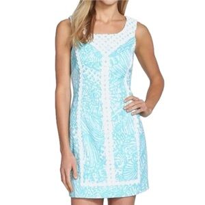 Lilly Pulitzer Macfarlane Shorely Blue Shift Dress